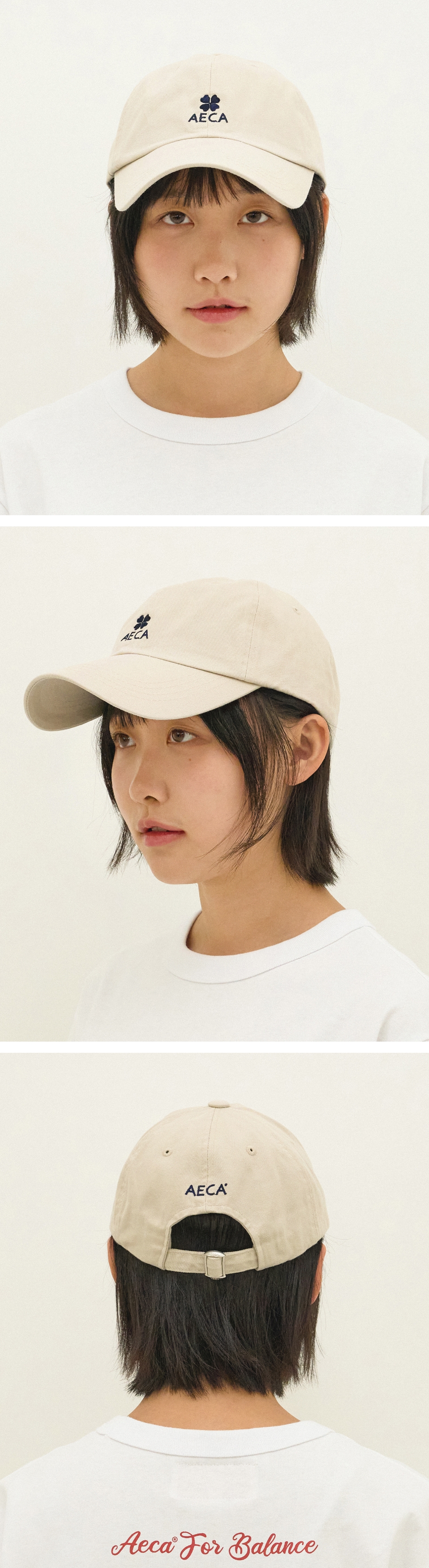 AECA WHITE☆AECA CLOVER LOGO CAP All - 에이카화이트